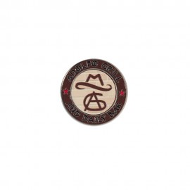 Logo Printed Texture Tone Golf Ball Marker Coin w/ Magnetic Ball Marker
