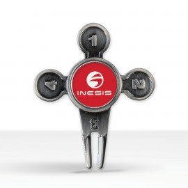 Who Goes First Golf Divot Tool (Printed) with Logo