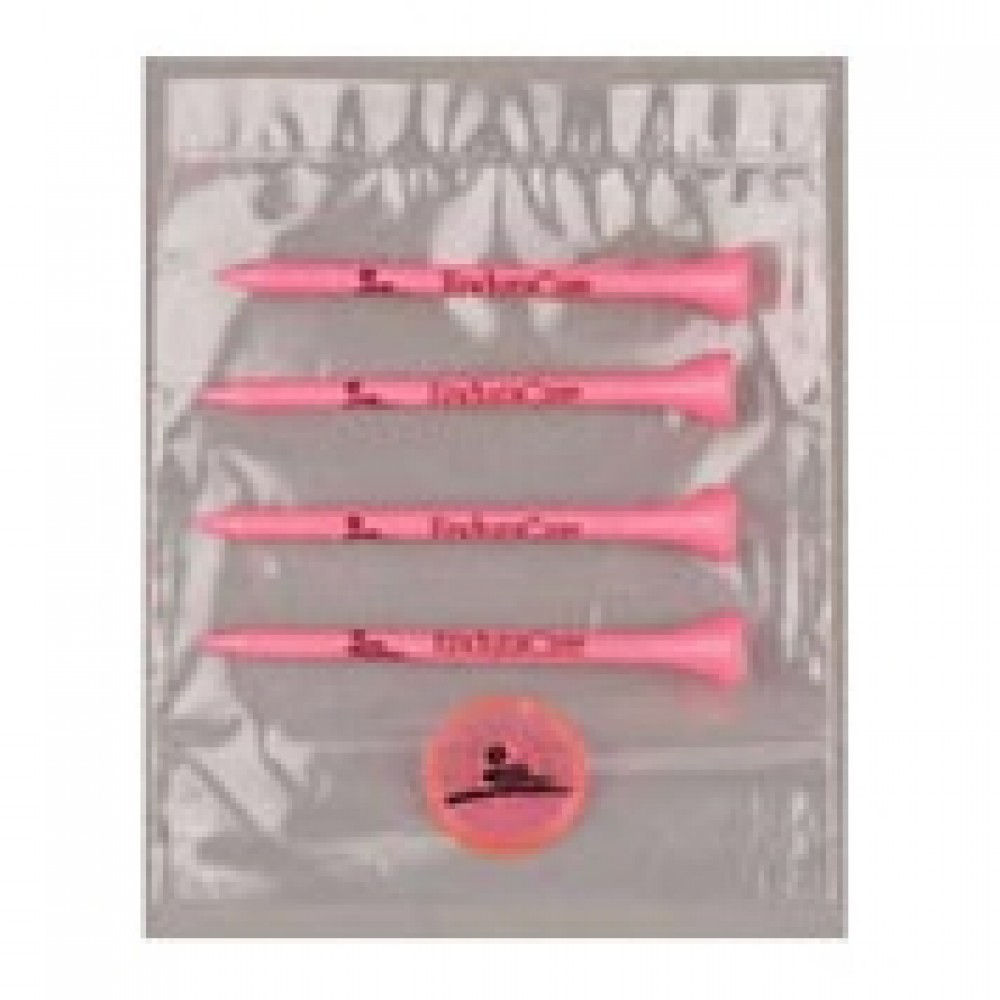 Logo Printed Value Poly Bag Pack w/ Four 3 1/4" Tees & 1 Marker Logo Printed Value Poly Bag Pack w/ Four 3 1/4" Tees & 1 Marker