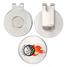 Logo Printed Magnetic Golf Hat Clip Ball Marker
