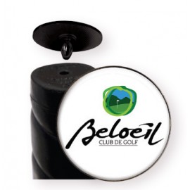 Vibraprint Golf Ball Marker w/ Club Plug (7/8") with Logo