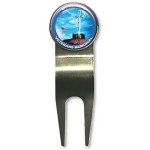 Logo Printed QUIKTURN Econo Golf Divot Repair Tool with Ball Marker - 5 Day Production
