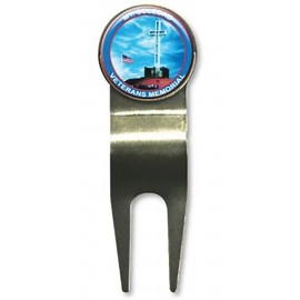 Logo Printed QUIKTURN Econo Golf Divot Repair Tool with Ball Marker - 5 Day Production