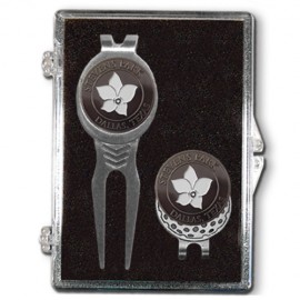 Custom Branded Grip Divot Tool & Classic Hat Clip Kit