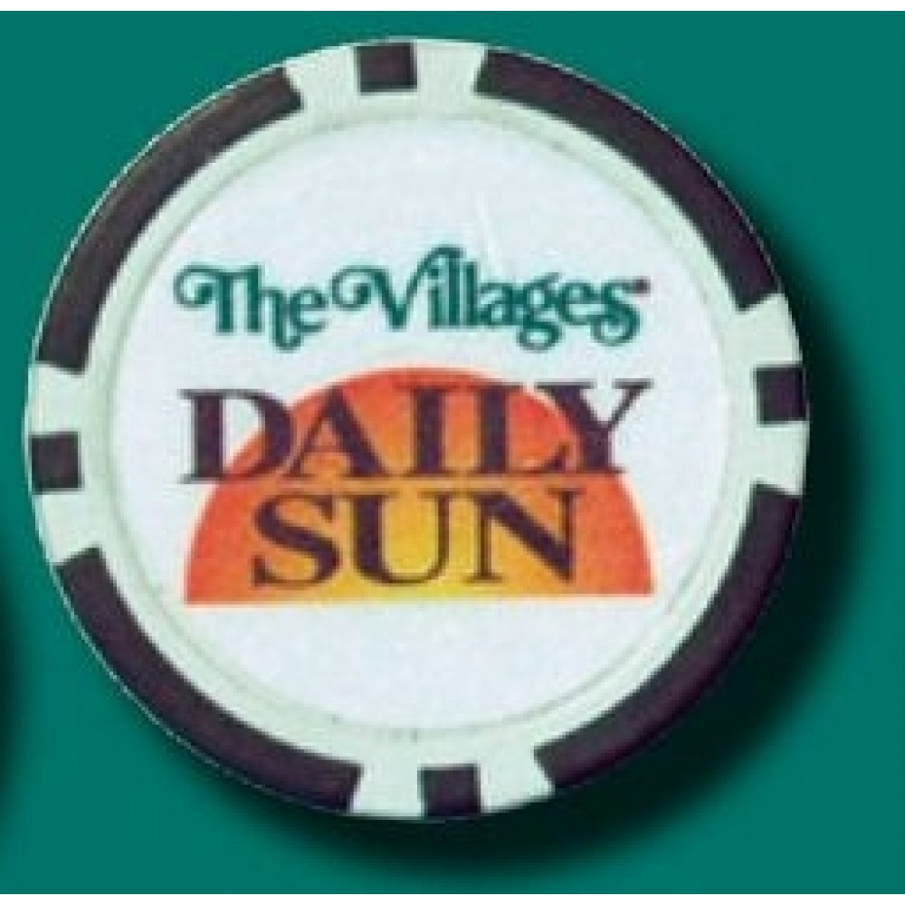 Poker Chip Golf Ball Marker (Full Color) with Logo