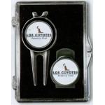 Custom Branded Divot Tool, Hat Clip and Ball Markers
