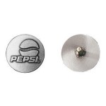 3/4" Nickel Silver Flat Back Ball Marker with Logo