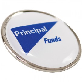 Resin Domed Metal Ball Marker with Logo  Resin Domed Metal Ball Marker with Logo