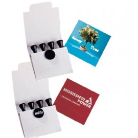 Premium Basics Golf Tees and Ball Marker Set with Logo