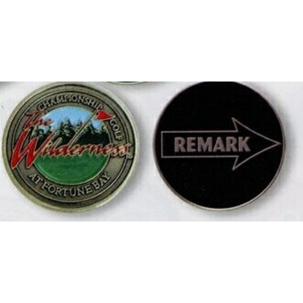 Custom Branded Remark Ball Markers 1 1/4"