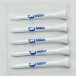 Poly Bagged Golf Tee Set - 5 Tees - 1-color imprint with Logo