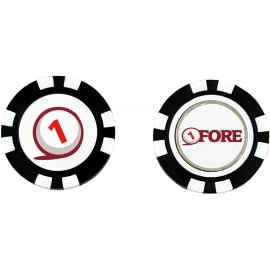 Custom Imprinted Plastic Poker Chip (Removable Marker)  Custom Imprinted Plastic Poker Chip (Removable Marker)