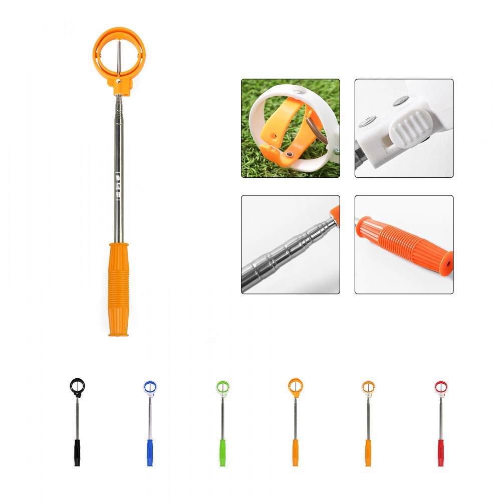 Ball Retriever Tool Golf w/Locking Clip Custom Branded