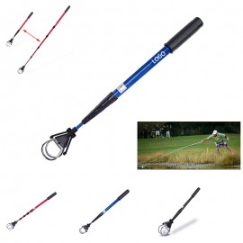 Logo Printed Golf Ball Retriever with Telescopic Handle