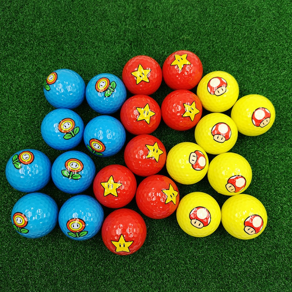 Custom 2 Layer Flower Star Golf Balls with Logo