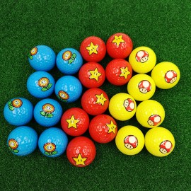 Custom 2 Layer Flower Star Golf Balls with Logo