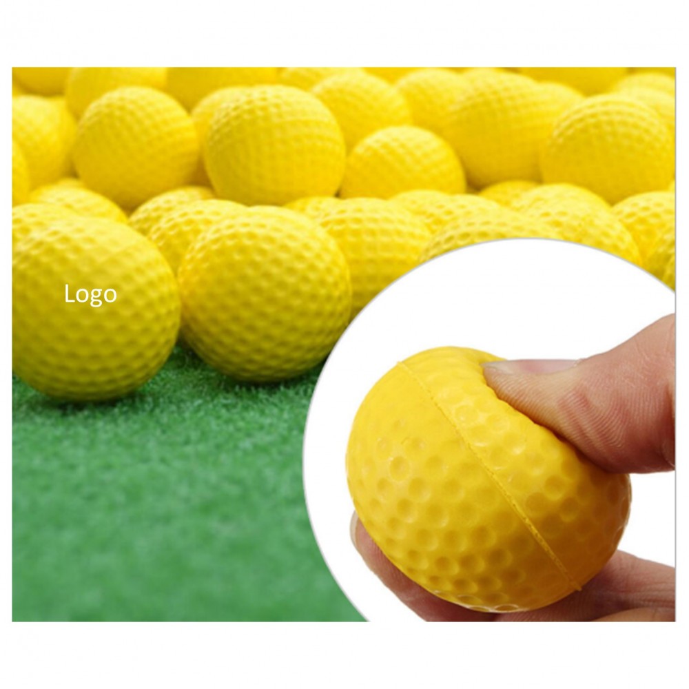 Logo Branded Pu Soft Ball for Indoor Golf Practice