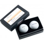 Pinnacle Soft Standard 2-Ball Business Card Box Custom Imprinted