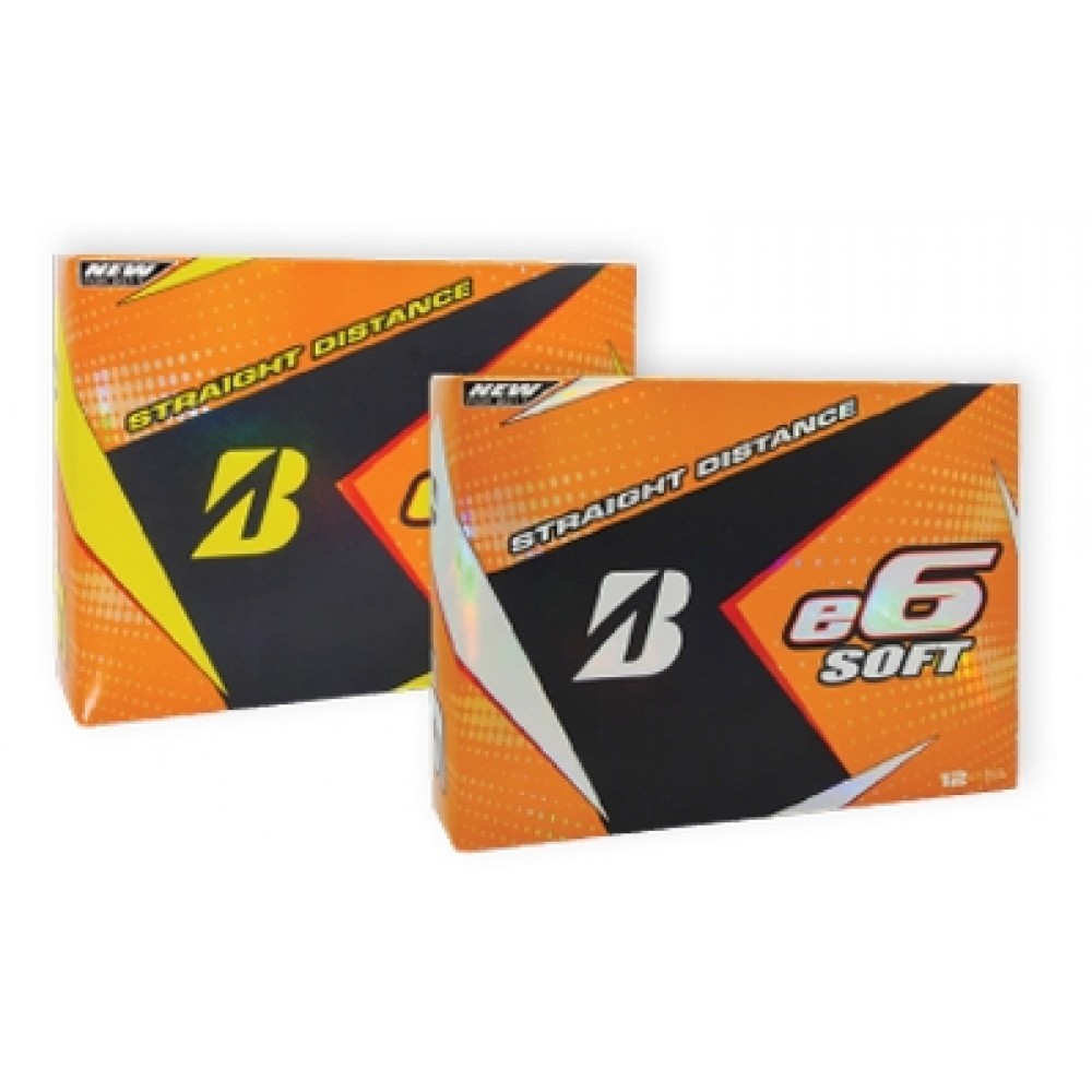 White Bridgestone e6 Soft Golf Ball Custom Imprinted White Bridgestone e6 Soft Golf Ball Custom Imprinted