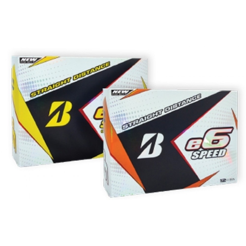 Yellow Bridgestone e6 Speed Golf Ball Custom Branded Yellow Bridgestone e6 Speed Golf Ball Custom Branded