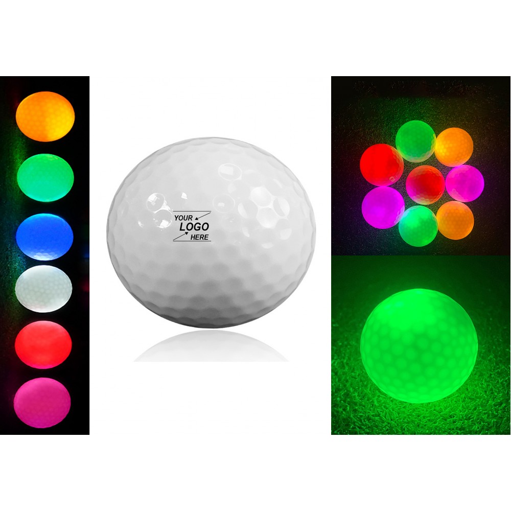 Customized LED Glow in the Dark Golf Balls