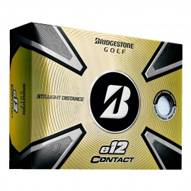 Custom Bridgestone 2023 e12 Contact Golf Balls - White