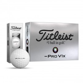 Titleist Pro V1x Left Dash Golf Balls with Logo