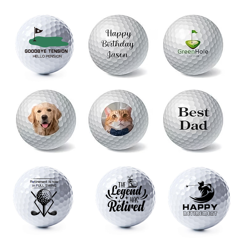 Customized Vibrant Full Color Printing Golf Ball MOQ 100PCS Customized Vibrant Full Color Printing Golf Ball MOQ 100PCS
