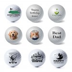 Customized Vibrant Full Color Printing Golf Ball MOQ 100PCS
