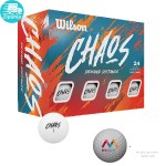 Wilson Chaos Double Dozen Golf Balls with Logo