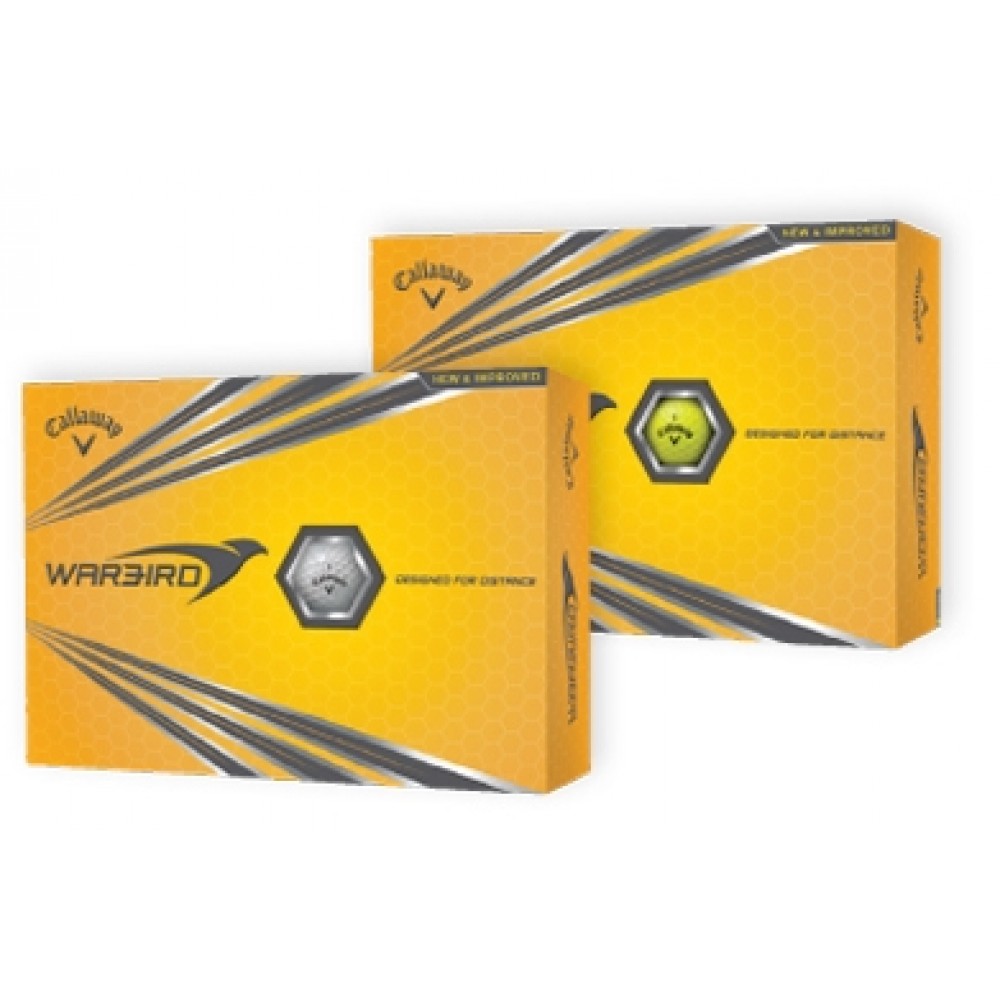 Logo Printed Yellow Callaway Warbird Golf Balls Logo Printed Yellow Callaway Warbird Golf Balls