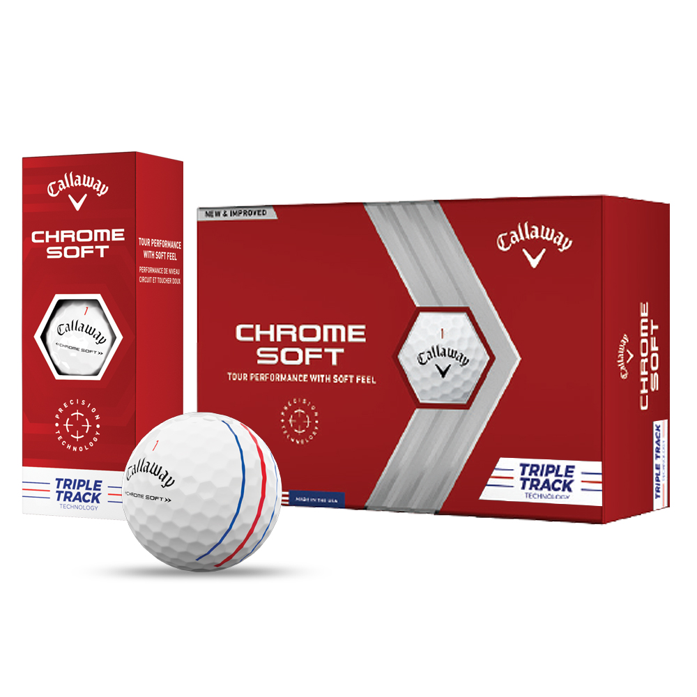 Promotional Callaway Chrome Soft Triple Track Golf Balls Half Dozen