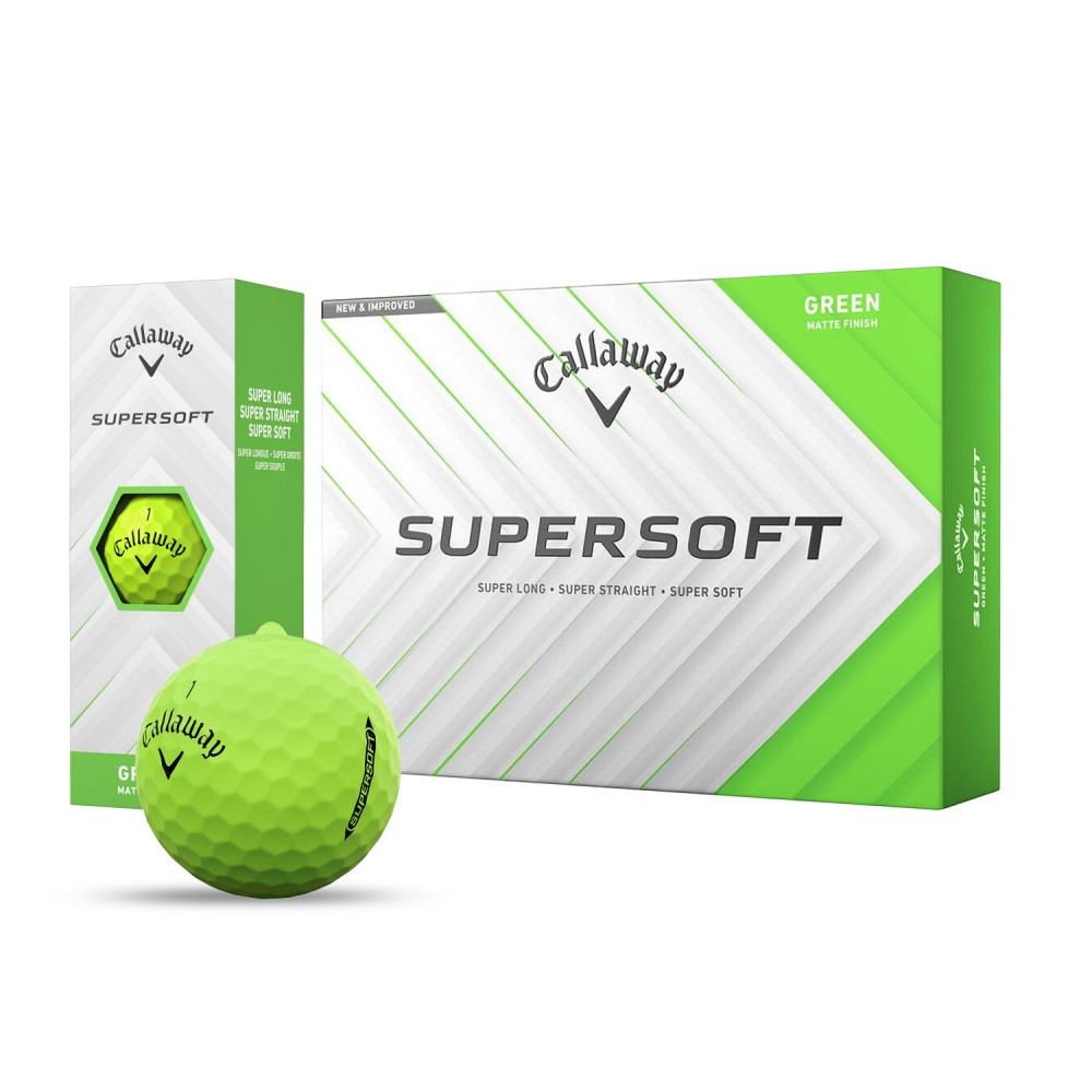 Personalized Callaway Super Soft Green Golf Balls Personalized Callaway Super Soft Green Golf Balls