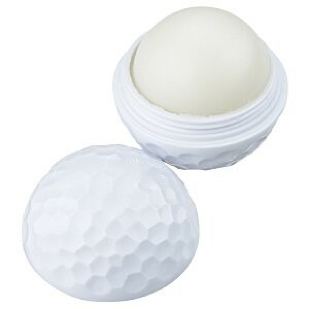 Logo Branded Sport Ball Lip Moisturizer - Golf Ball Logo Branded Sport Ball Lip Moisturizer - Golf Ball