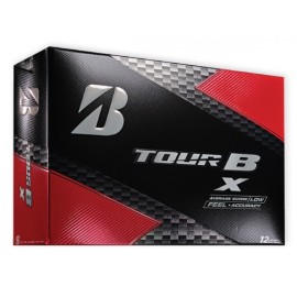 Bridgestone White Tour B X Golf Balls (Dozen) with Logo