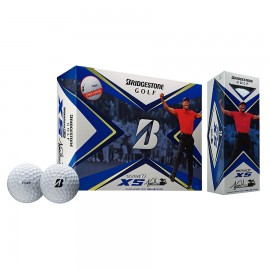 Logo Branded Bridgestone Tour B XS Tiger Woods Edition Golf Balls (Dozen)