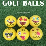 Custom 2 Layer Emoji Golf Balls with Logo