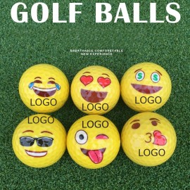 Custom 2 Layer Emoji Golf Balls with Logo