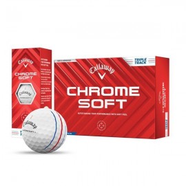 Callaway Chrome Soft Triple Track 1/2 Dz Golf Balls with Logo