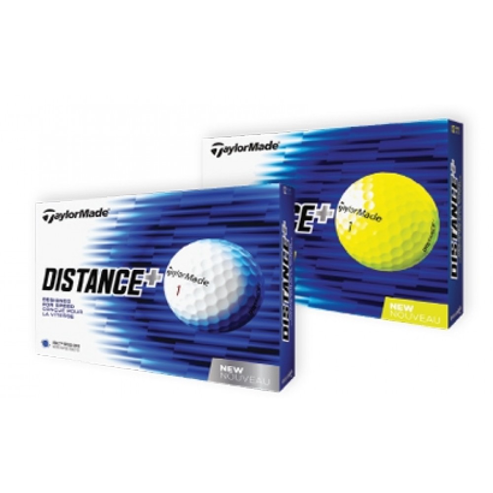Yellow TaylorMade® Distance+ Golf Balls Custom Branded Yellow TaylorMade® Distance+ Golf Balls Custom Branded