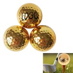 Custom Gold Golf Ball