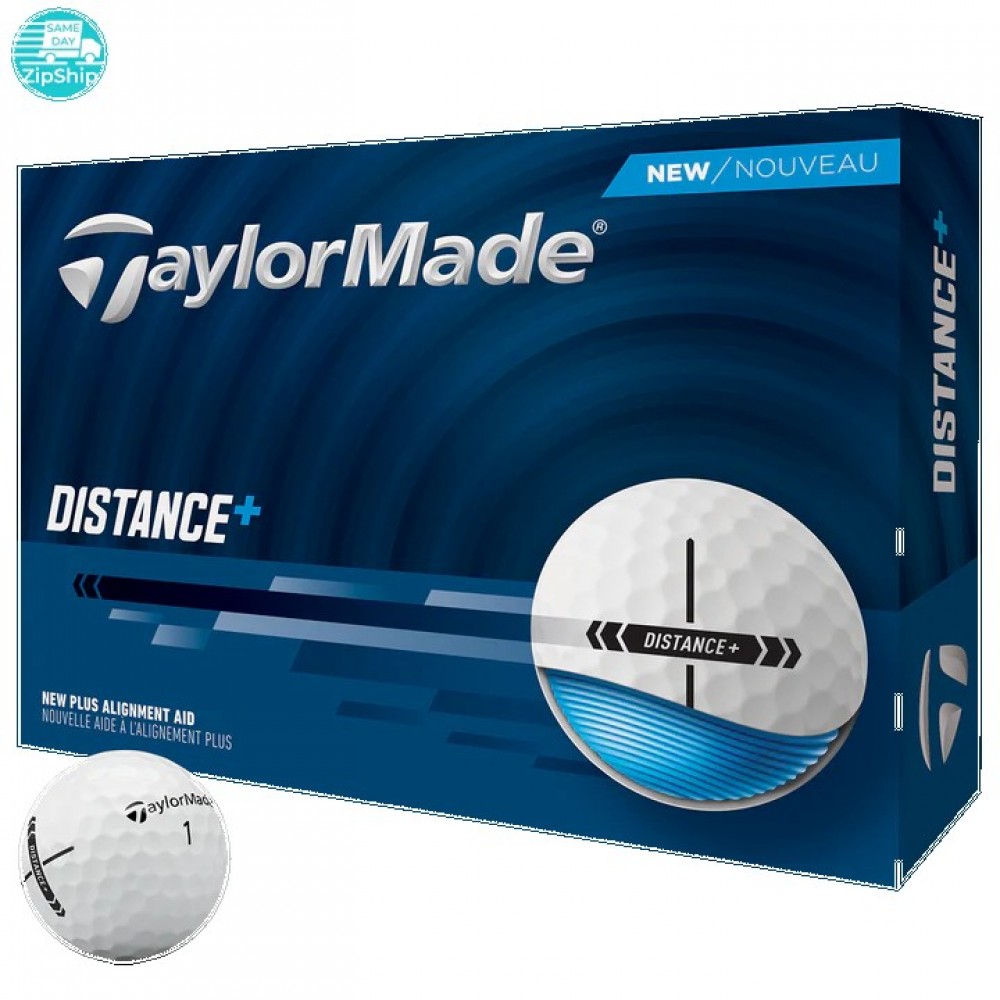 TaylorMade Distance Plus Golf Balls with Logo