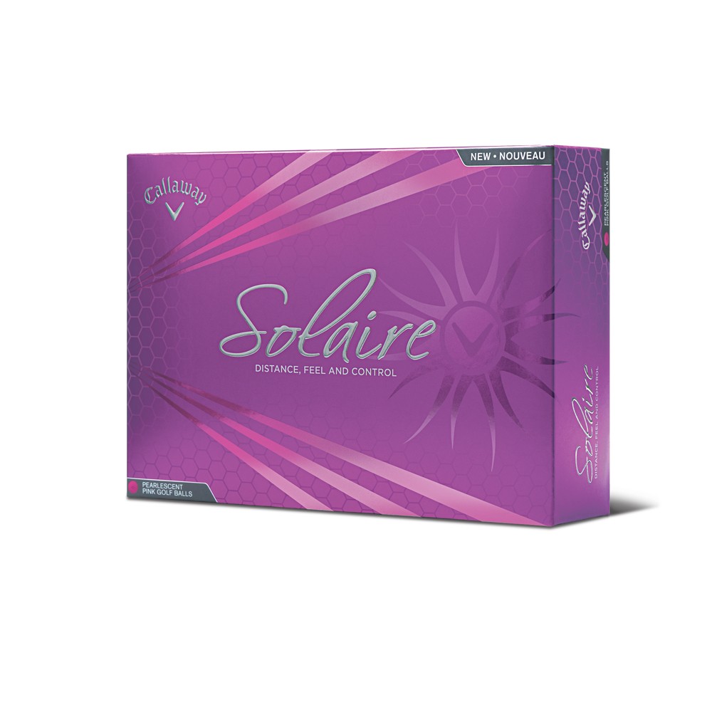 Custom Branded Callaway Solaire Golf Balls - Pink Custom Branded Callaway Solaire Golf Balls - Pink