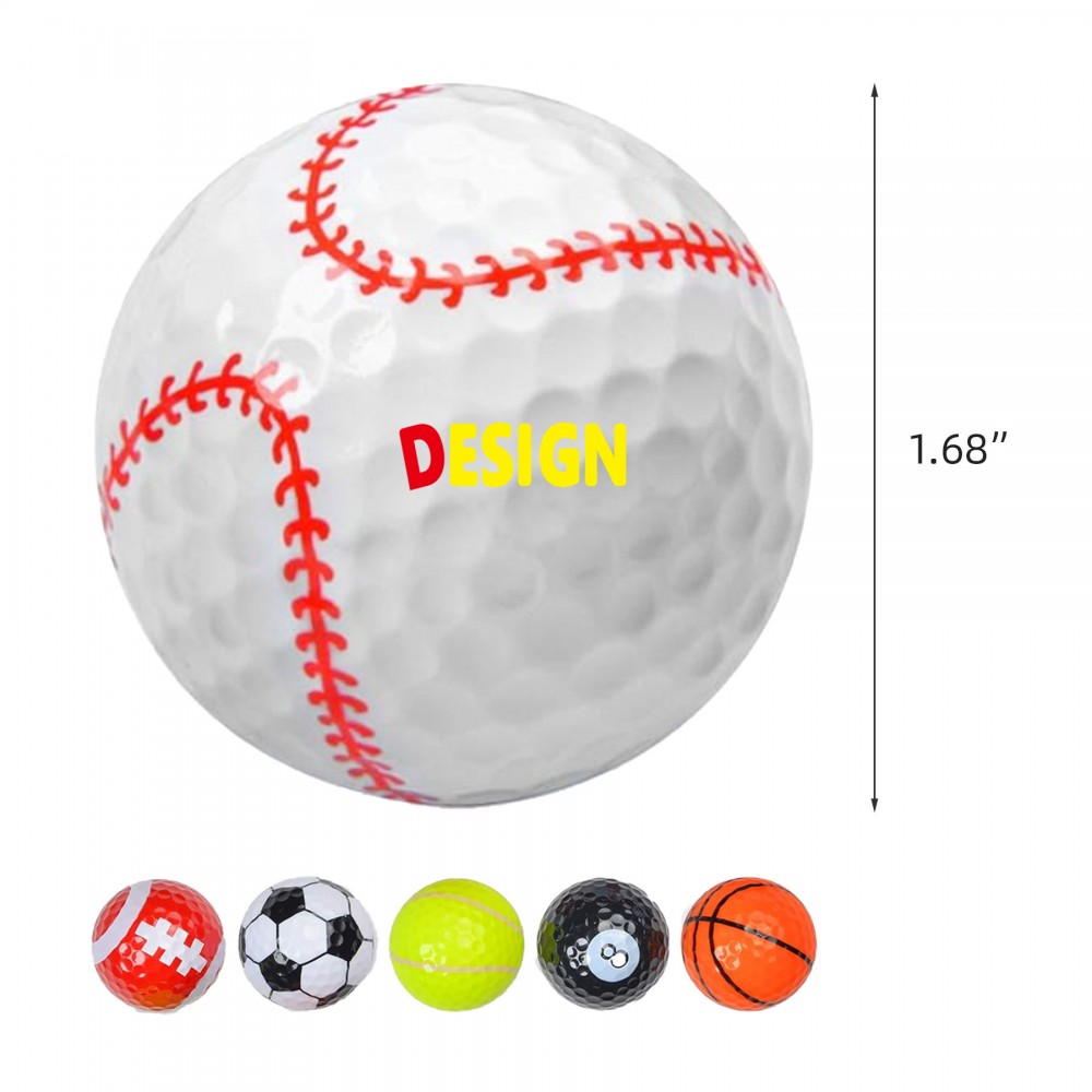 Practice Range Novelty Golf Ball with Logo Practice Range Novelty Golf Ball with Logo