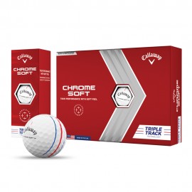 Callaway Chrome Soft Triple Track Golf Balls with Logo