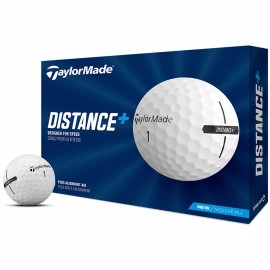 Logo Branded TaylorMade Distance+ Logo Golf Balls - 1 Dozen/1 Pole