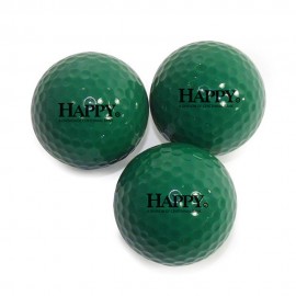 Colored Golf Balls Green with Logo