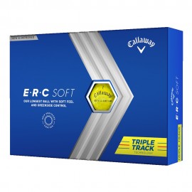 Custom Callaway 2023 ERC Soft Triple Track Golf Balls - Yellow