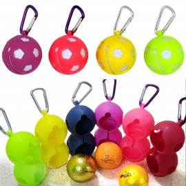 Logo Branded Silicone Golf Ball Holder - Convenient On-Course Accessory