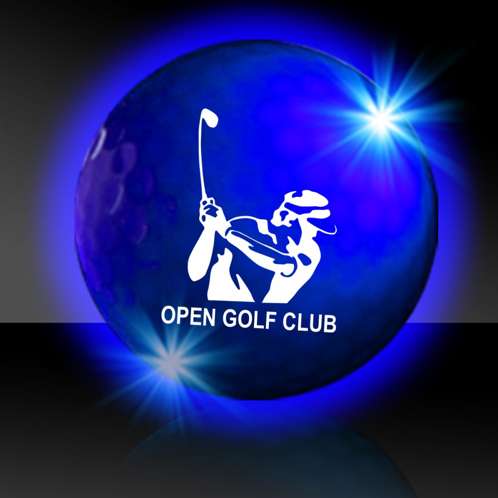 Promotional Blue Night Flyer Golf Ball